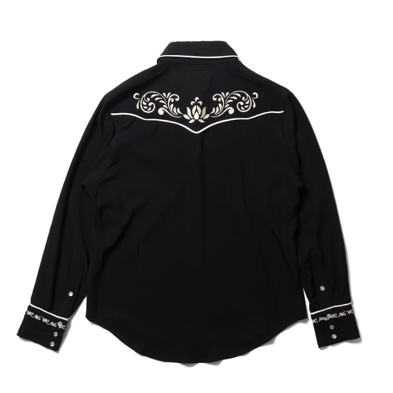 HOUSTON woman / ヒューストン ウーマン 4057W EMBROIDERY WESTERN SHIRT / 刺繍ウェスタンシャツ -全3色- 