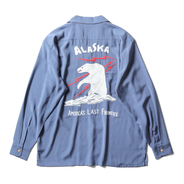 HOUSTON  / ヒューストン 41276 SOUVENIR L/S SHIRT(ALASKA) / スーベニア長袖シャツ -全3色- 