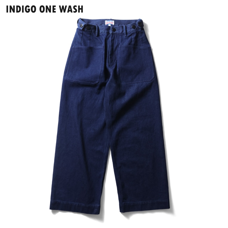 HOUSTON woman / ヒューストン ウーマン 1037W 10oz DENIM SAILOR PANTS / デニムセーラーパンツ -全3色- 