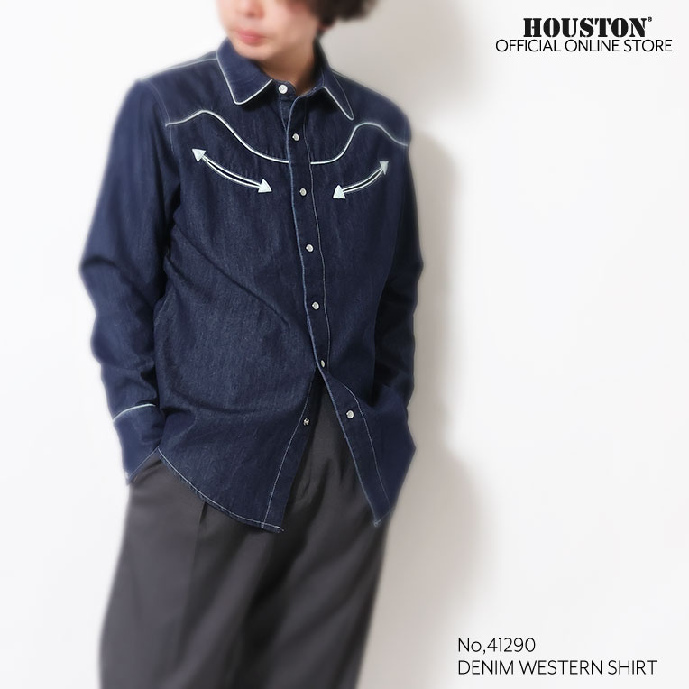 UNIVERD72 / ユニバード72 41290 DENIM WESTERN SHIRT  / デニムウエスタンシャツ  -全3色- 