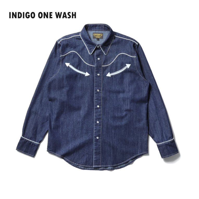 UNIVERD72 / ユニバード72 41290 DENIM WESTERN SHIRT  / デニムウエスタンシャツ  -全3色- 