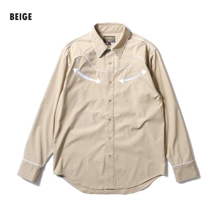 UNIVERD72 / ユニバード72 41291 TWILL WESTERN SHIRT  / ツイルウエスタンシャツ  -全5色-