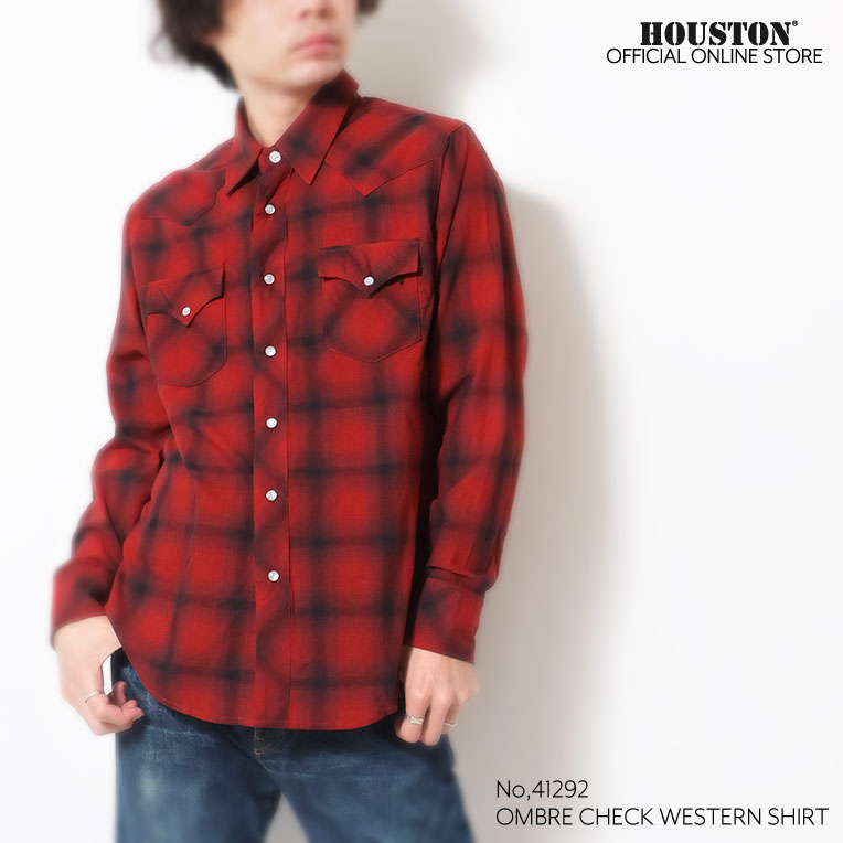 UNIVERD72 / ユニバード72 41292 OMBRE CHECK WESTERN SHIRT  / オンブレチェックウエスタンシャツ  -全4色-