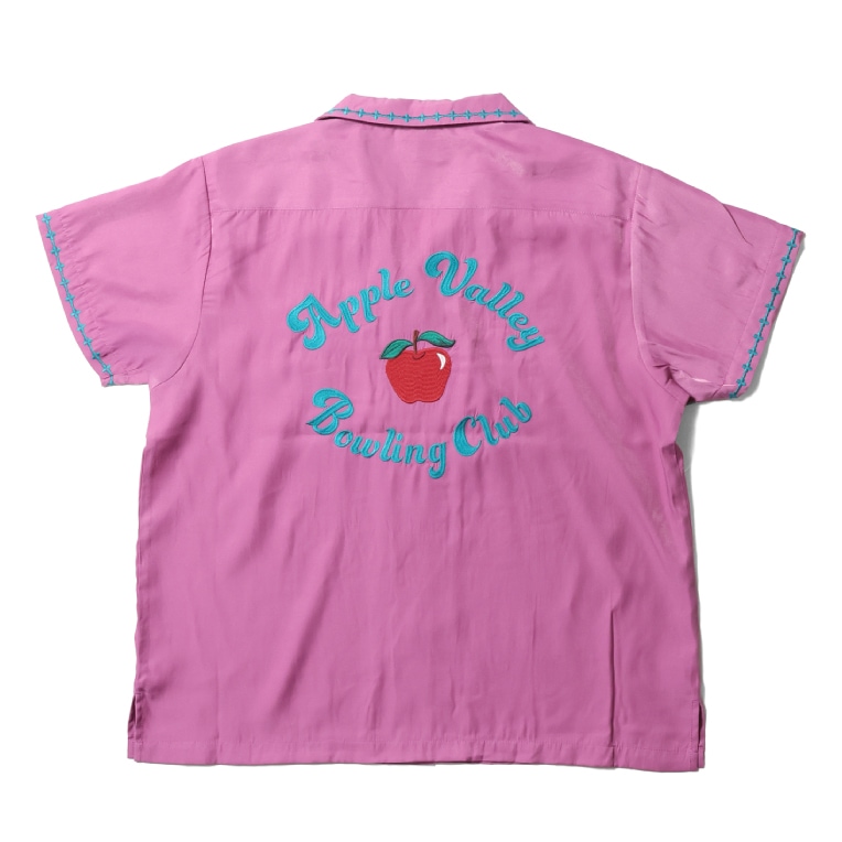 HOUSTON woman / ヒューストン ウーマン 4046W BOWLING SHIRT (APPLE) / ボウリングシャツ -全3色-
