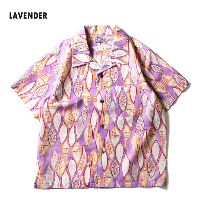 HOUSTON woman / ヒューストン ウーマン 4048W COTTON ALOHA SHIRT (FISH) / コットンアロハシャツ -全2色- 