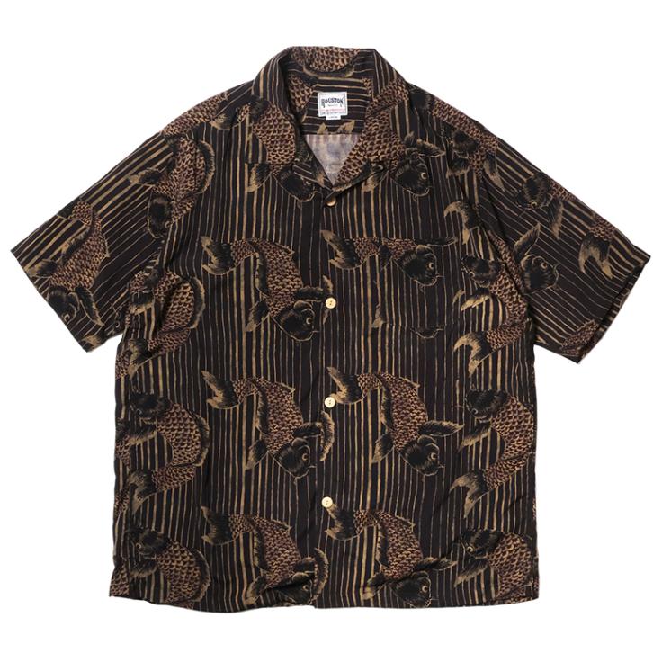 HOUSTON / ヒューストン 41296 ALOHA SHIRT (鯉) / アロハシャツ (鯉) -全3色- 