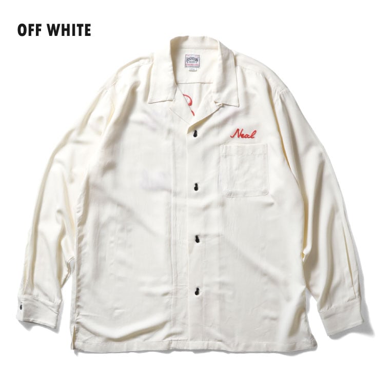 HOUSTON / ヒューストン 41299 BOWLING L/S SHIRT (NEW JERSEY) / 長袖ボウリングシャツ -全3色-