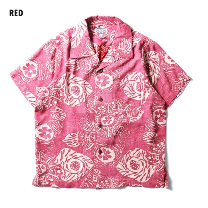 HOUSTON woman / ヒューストン ウーマン 4050W RAYON ALOHA SHIRT (BOTANICAL) / レーヨンアロハシャツ -全3色- 