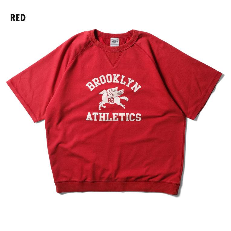 HOUSTON  / ヒューストン 22389 POWDER WASH S/S SWEAT(BROOKLYN) / パウダーウォッシュ半袖スウェット -全3色-