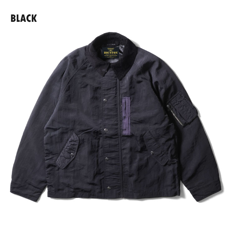 HOUSTON  / ヒューストン 51599 GARMENT DYE NYLON HUNTING JACKET / ガーメントダイナイロンハンティングジャケット -全3色- 