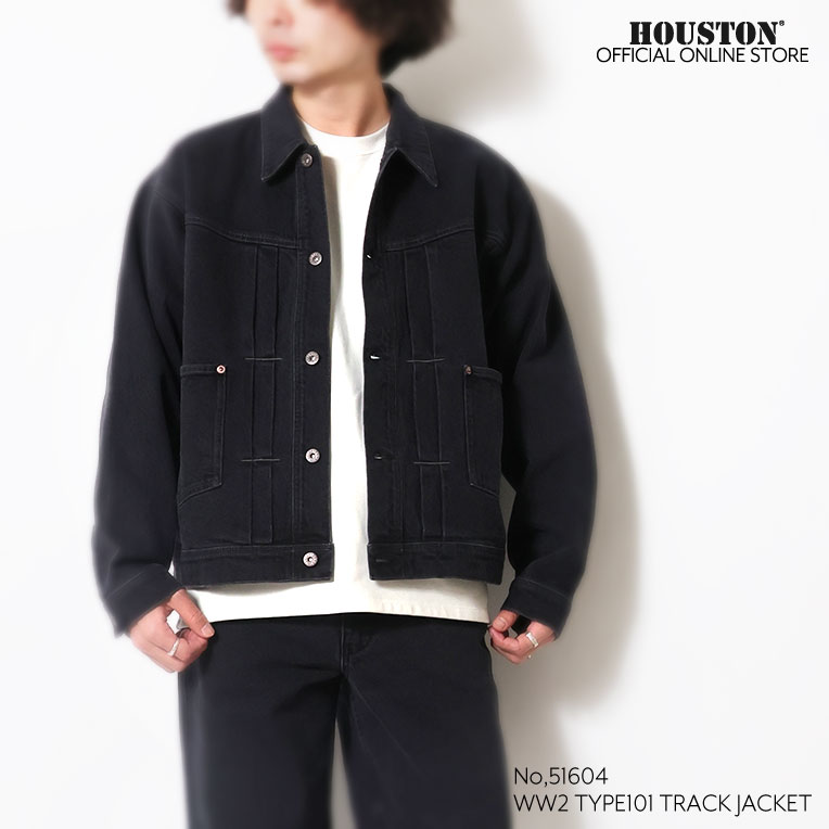 HOUSTON  / ヒューストン 51604 CONE DENIM WW2 TYPE101 TRACK JACKET / コーンデニムタイプ101トラックジャケット -全4色- 