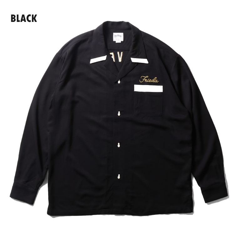 HOUSTON / ヒューストン 41300 BOWLING L/S SHIRT (STRIKERS) / 長袖ボウリングシャツ -全3色- 