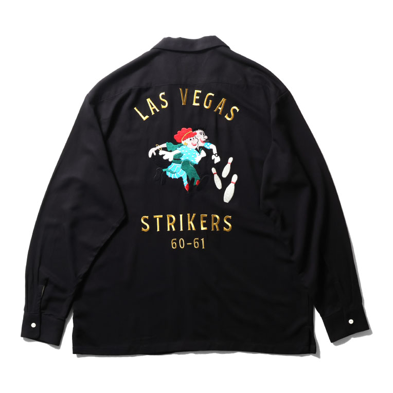 HOUSTON / ヒューストン 41300 BOWLING L/S SHIRT (STRIKERS) / 長袖ボウリングシャツ -全3色- 