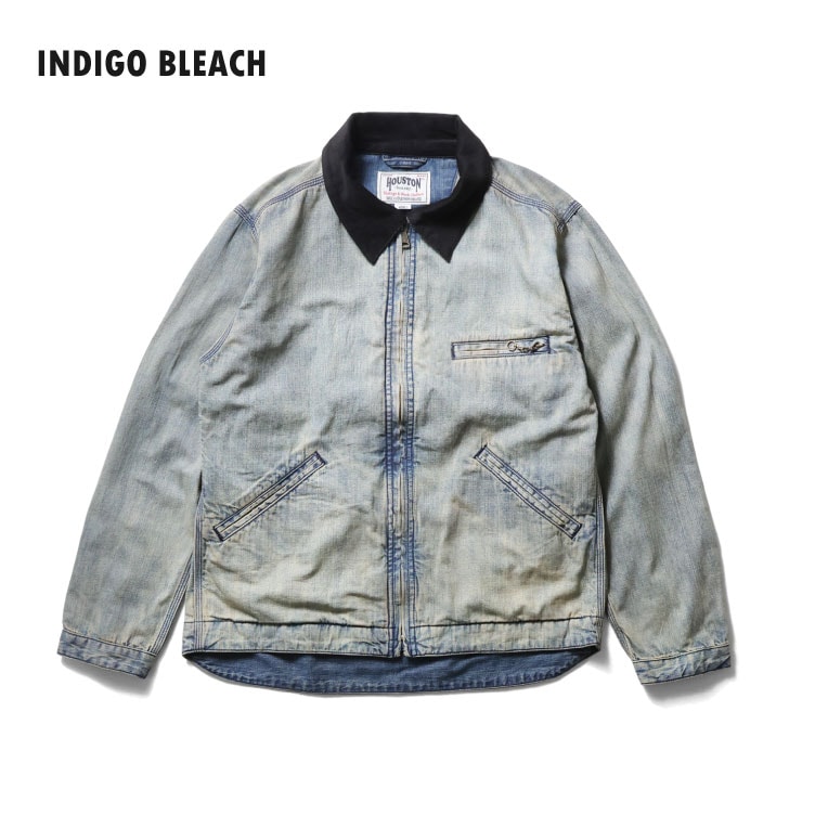 HOUSTON  / ヒューストン 51590 U.S. COTTON DENIM ZIP WORK JACKET / USコットンデニムジップワークジャケット -全3色- 