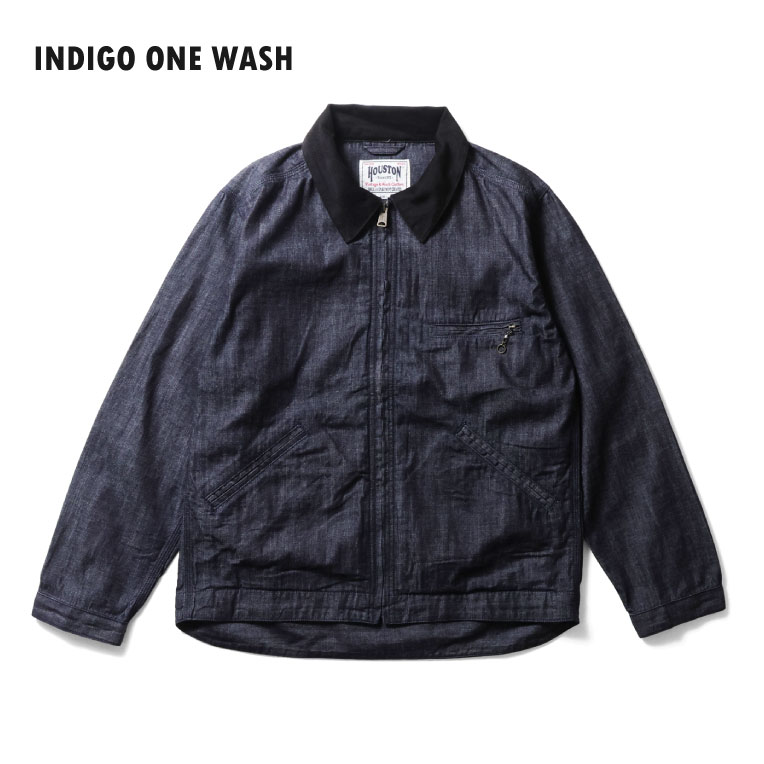 HOUSTON  / ヒューストン 51590 U.S. COTTON DENIM ZIP WORK JACKET / USコットンデニムジップワークジャケット -全3色- 