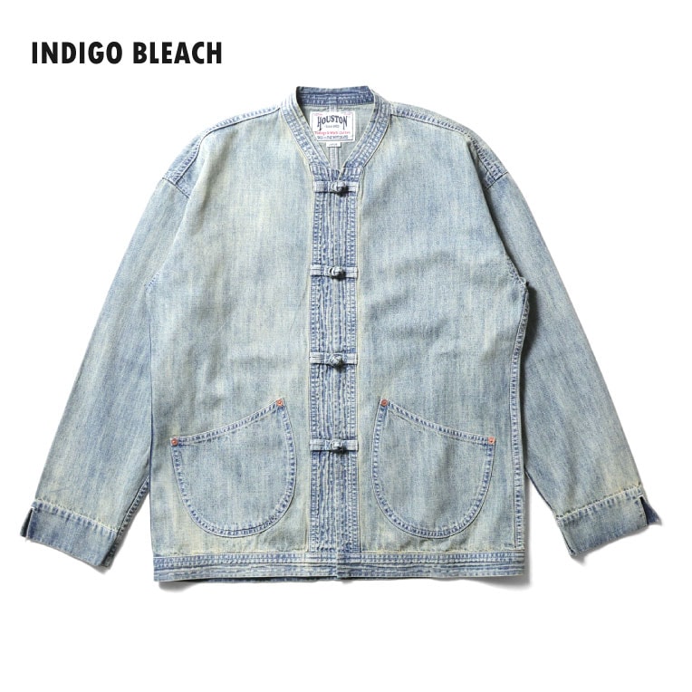 HOUSTON  / ヒューストン 51591 SLUB DENIM CHINA JACKET / スラブデニムチャイナジャケット -全3色- 