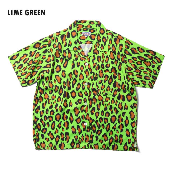 HOUSTON woman / ヒューストン ウーマン 4056W ALOHA SHIRT (LEOPARD) / アロハシャツ -全6色- 