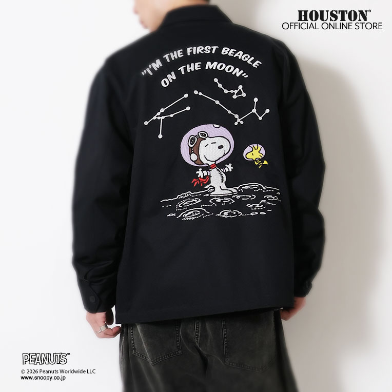 HOUSTON  / ヒューストン 51608 HOUSTON×PEANUTS EMB VIETNAM JACKET(ASTRONAUT) / 刺繍ベトナムジャケット(アストロノーツ) -全2色- 