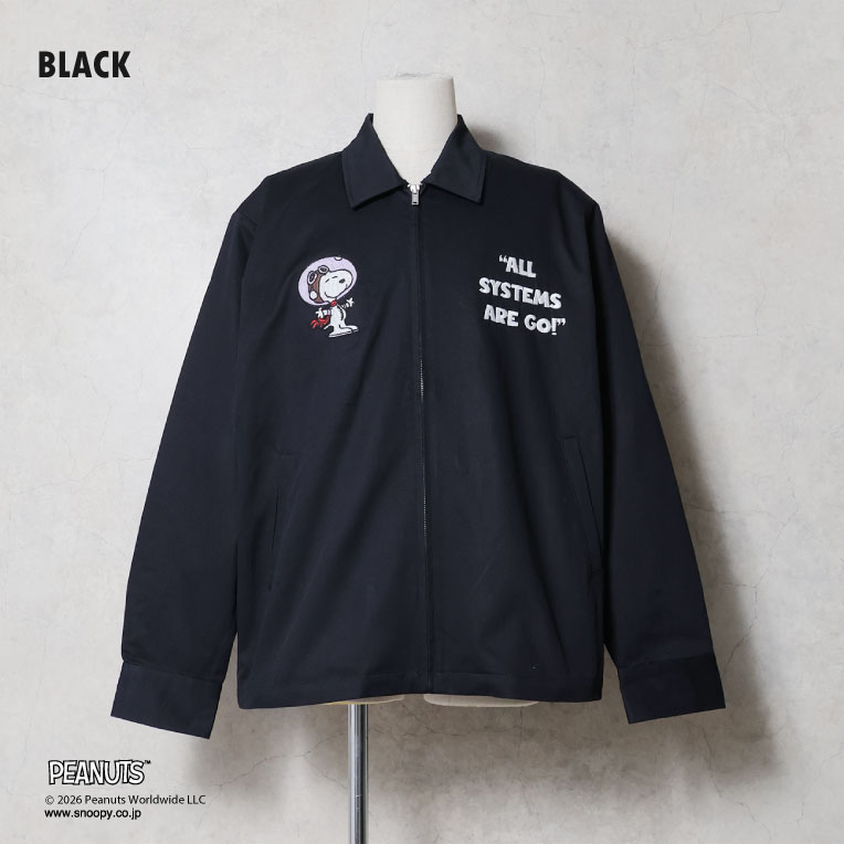 HOUSTON  / ヒューストン 51608 HOUSTON×PEANUTS EMB VIETNAM JACKET(ASTRONAUT) / 刺繍ベトナムジャケット(アストロノーツ) -全2色- 