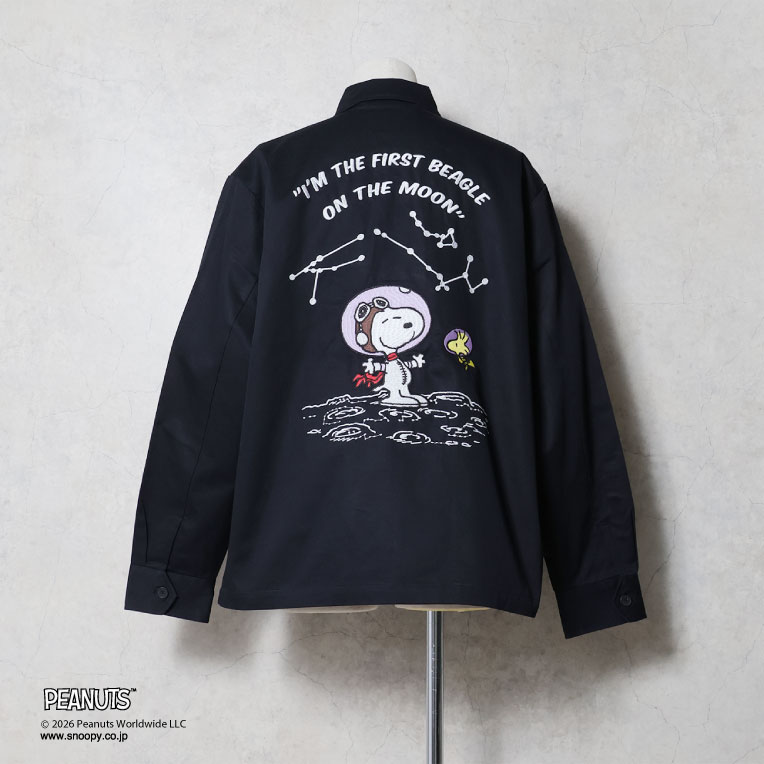 HOUSTON  / ヒューストン 51608 HOUSTON×PEANUTS EMB VIETNAM JACKET(ASTRONAUT) / 刺繍ベトナムジャケット(アストロノーツ) -全2色- 