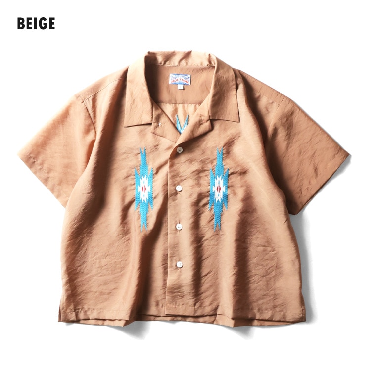 HOUSTON woman / ヒューストン ウーマン 4059W SHEER SOUVENIR SHIRT (NATIVE) / シアースーベニアシャツ -全3色- 