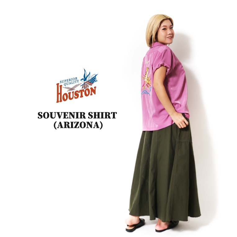 HOUSTON woman / ヒューストン ウーマン 4043W SOUVENIR SHIRT (ARIZONA) / スーベニアシャツ -全3色- 