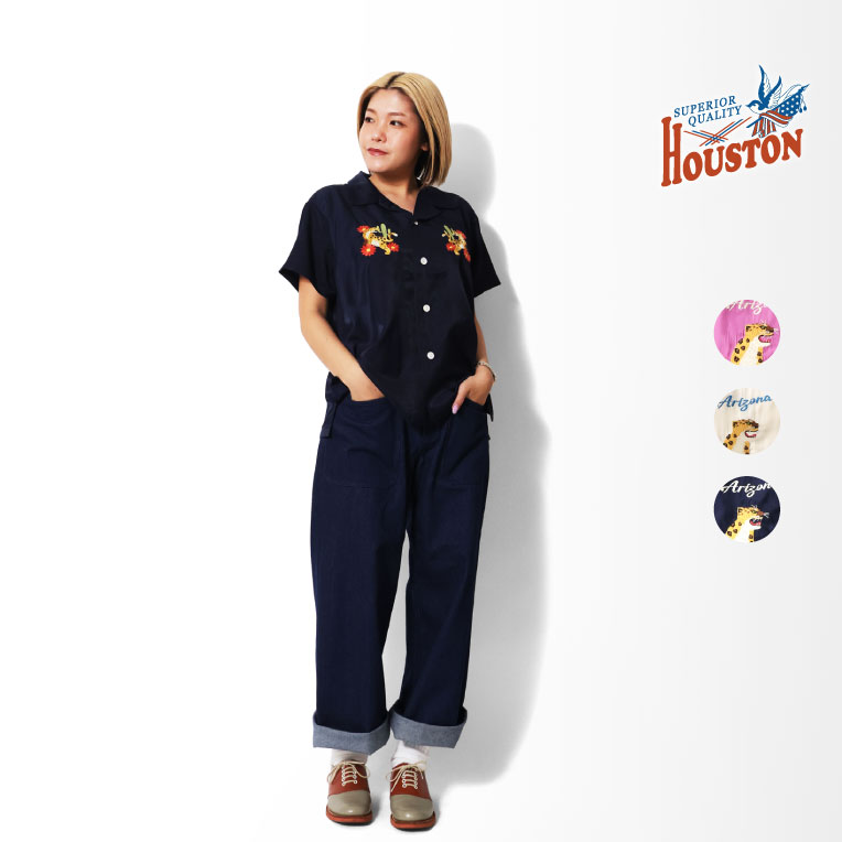 HOUSTON woman / ヒューストン ウーマン 4043W SOUVENIR SHIRT (ARIZONA) / スーベニアシャツ -全3色- 