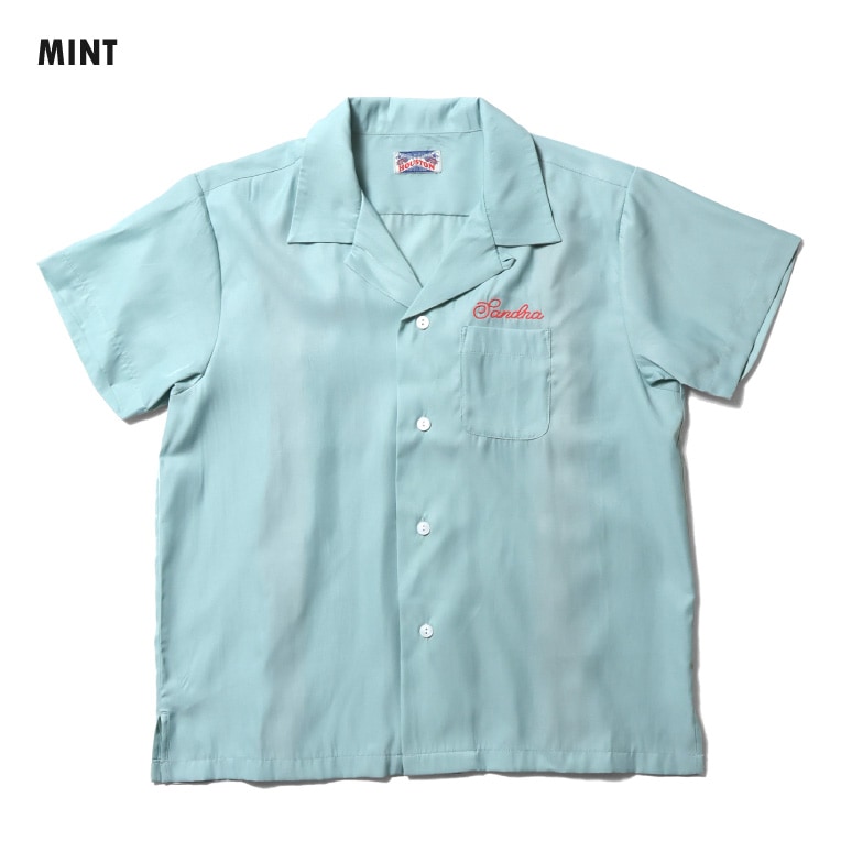 HOUSTON woman / ヒューストン ウーマン 4047W BOWLING SHIRT (CALIFORNIA) / ボウリングシャツ -全3色- 