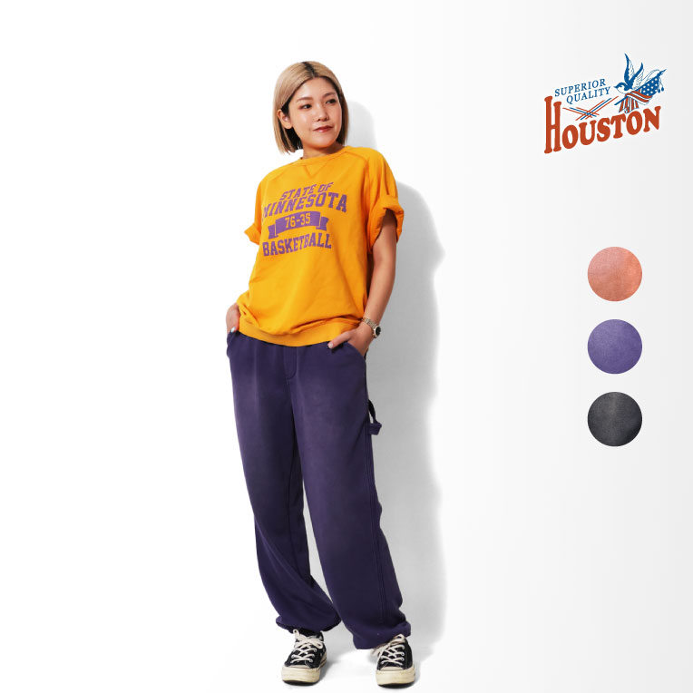 HOUSTON woman / ヒューストン ウーマン 1045W FADE BACK PILE PAINTER PANTS / フェード加工ペインターパンツ -全3色- 