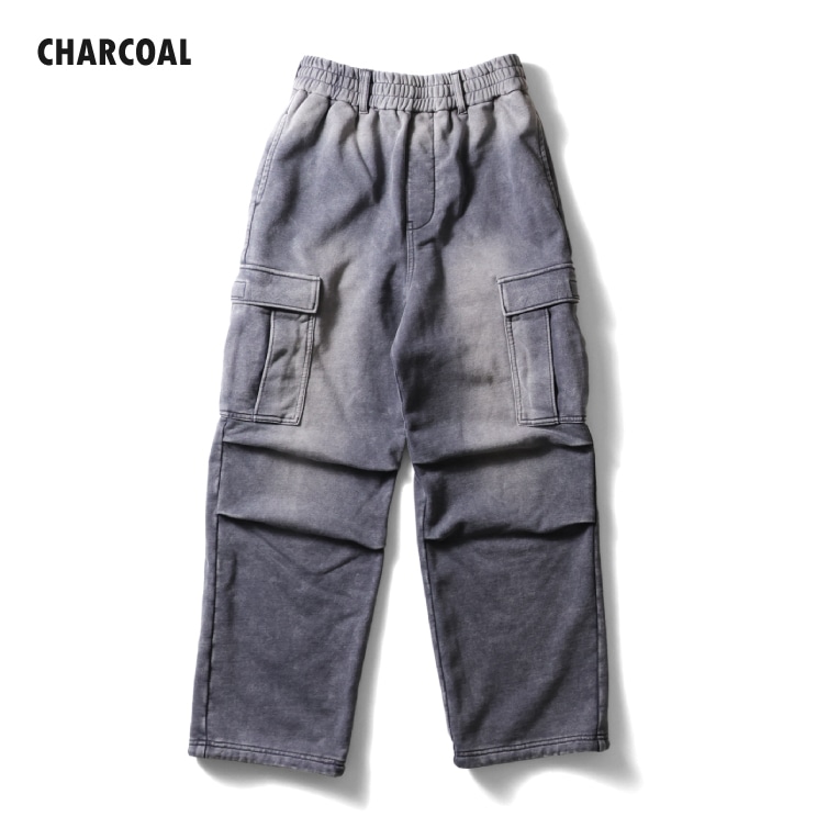 HOUSTON woman / ヒューストン ウーマン 1044W FADE BACK PILE EASY CARDO PANTS / フェード加工カーゴパンツ -全3色- 