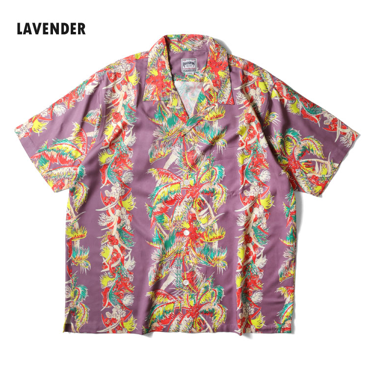 HOUSTON / ヒューストン 41269 ALOHA SHIRT (PALM TREE) / アロハシャツ -全3色- 