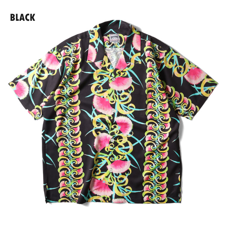 HOUSTON / ヒューストン 41270 ALOHA SHIRT (PINK BOMBAX) / アロハシャツ -全3色- 
