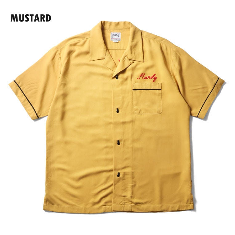 HOUSTON / ヒューストン 41304 BOWLING SHIRT (CAR) / ボウリングシャツ -全3色- 