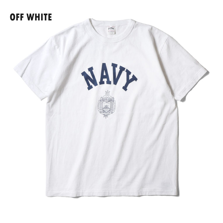 HOUSTON  / ヒューストン 22421 ×U.S. NAVY PRINT TEE / プリント半袖Tシャツ -全3色- 