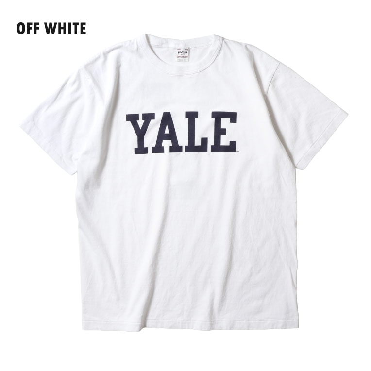 HOUSTON  / ヒューストン 22422 ×YALE PRINT TEE / プリント半袖Tシャツ -全3色- 