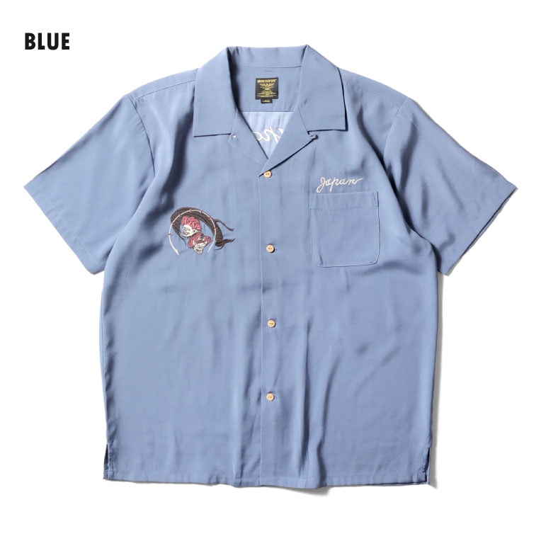 HOUSTON / ヒューストン 41278 SOUVENIR SHIRT (FUJIN & RAIJIN) / スーベニアシャツ -全3色- 