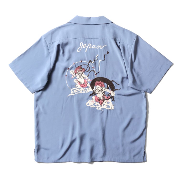 HOUSTON / ヒューストン 41278 SOUVENIR SHIRT (FUJIN & RAIJIN) / スーベニアシャツ -全3色- 