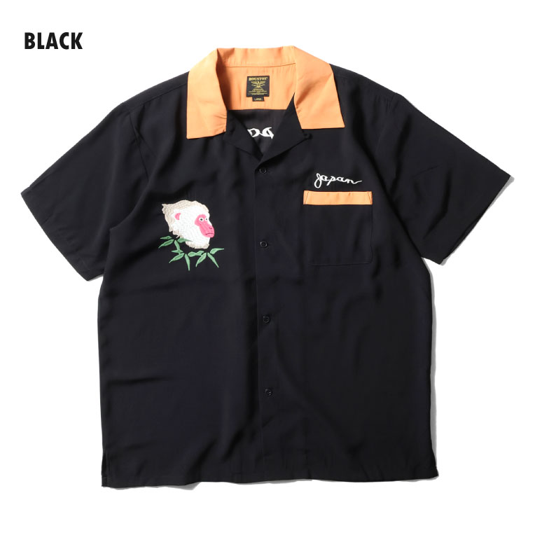 HOUSTON / ヒューストン 41280 SOUVENIR SHIRT (MONKEY) / スーベニアシャツ -全3色- 