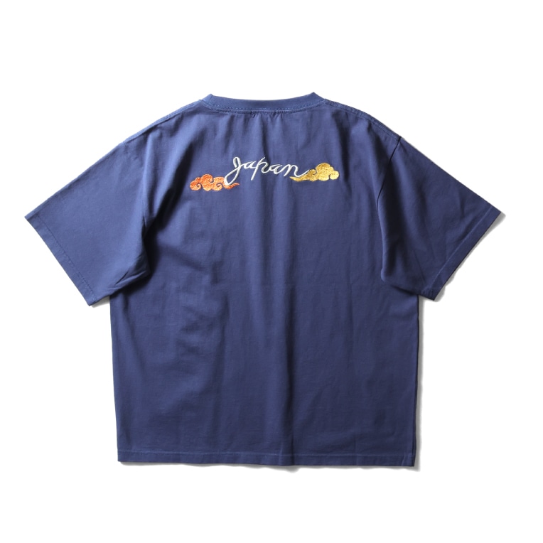 HOUSTON woman / ヒューストン ウーマン 2050W EMBROIDERY TEE (CAT) / 刺繍半袖TEE -全4色- 