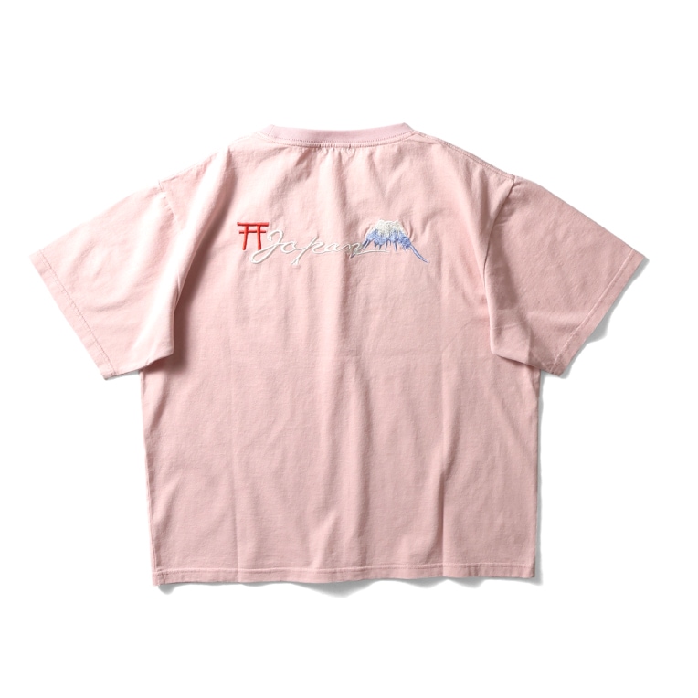 HOUSTON woman / ヒューストン ウーマン 2051W EMBROIDERY TEE (MAIKO) / 刺繍半袖TEE -全4色- 