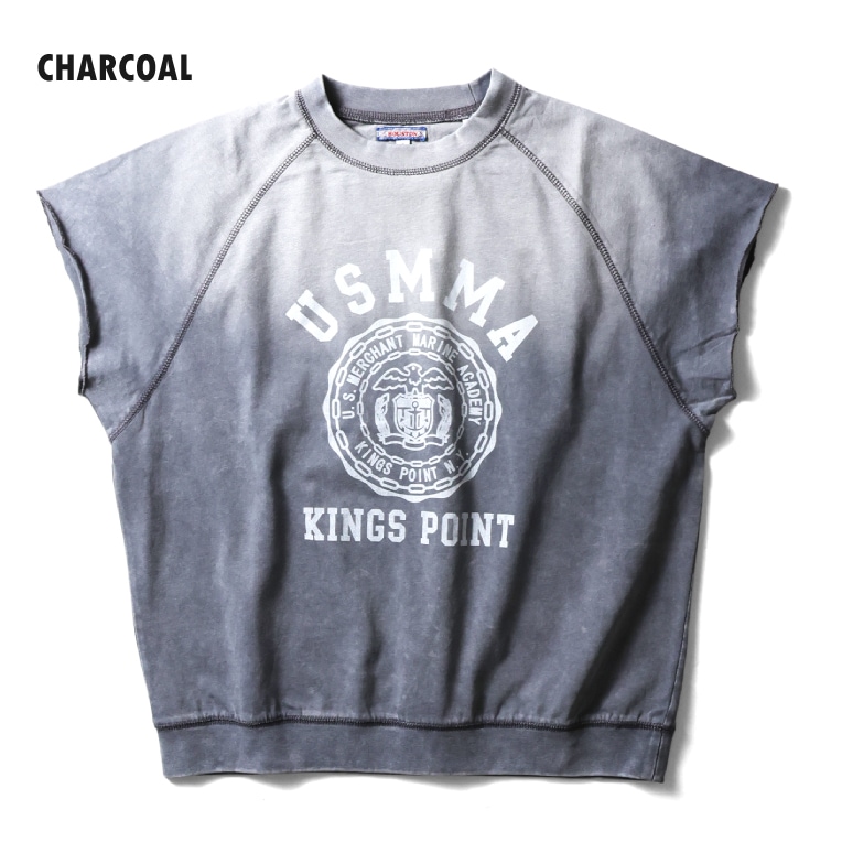 HOUSTON woman / ヒューストン ウーマン 2043W FADE FRENCH SLEEVE TEE / フェード加工フレンチスリーブTEE -全4色-