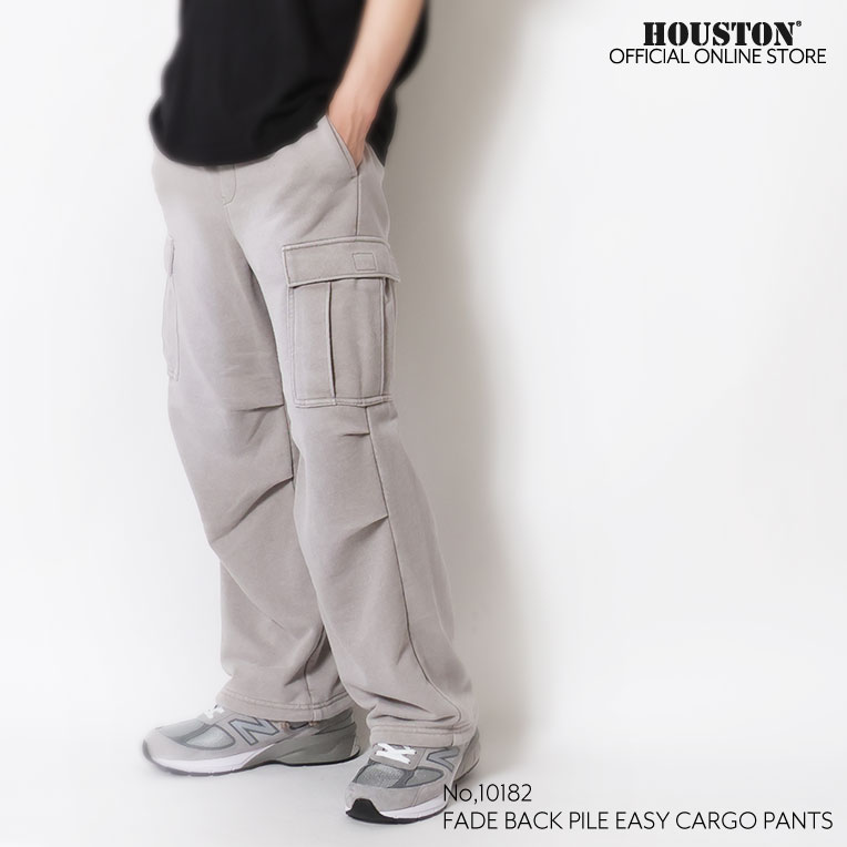 HOUSTON / ヒューストン 10182 FADE BACK PILE EASY CARGO PANTS /フェードバックパイルイージーカーゴパンツ -全3色-