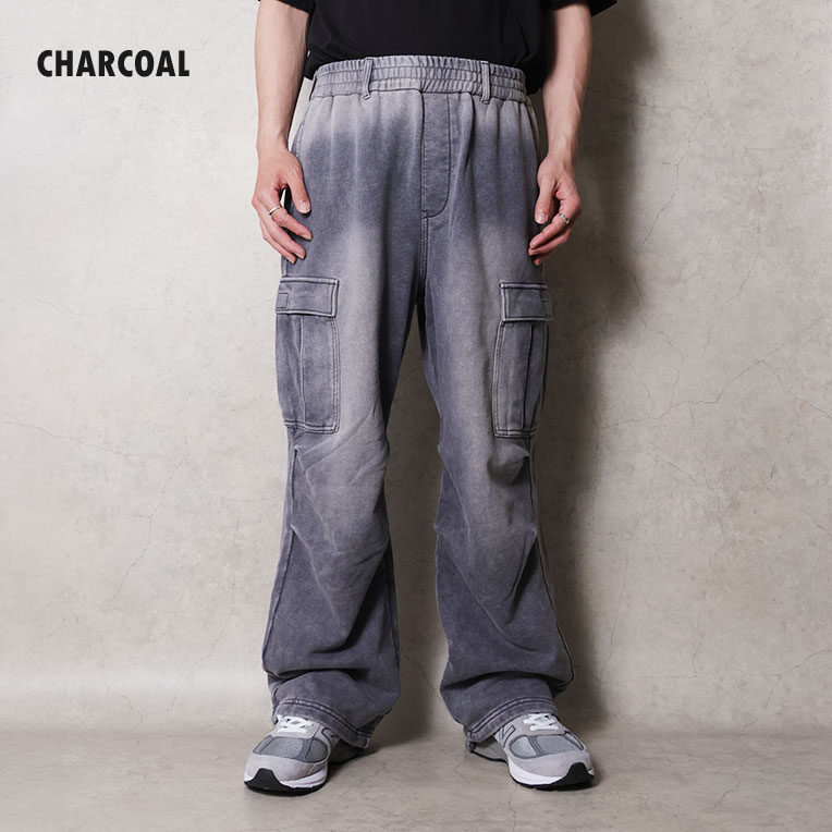 HOUSTON / ヒューストン 10182 FADE BACK PILE EASY CARGO PANTS /フェードバックパイルイージーカーゴパンツ -全3色-
