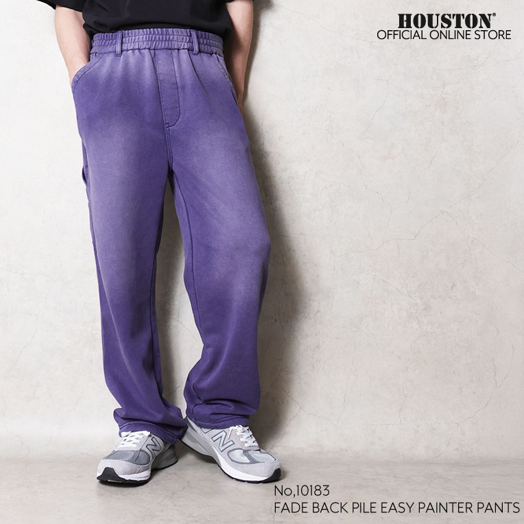 HOUSTON / ヒューストン 10183 FADE BACK PILE EASY PAINTER PANTS /フェードバックパイルイージーペインターパンツ -全3色-  