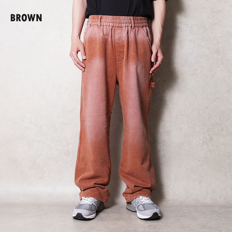 HOUSTON / ヒューストン 10183 FADE BACK PILE EASY PAINTER PANTS /フェードバックパイルイージーペインターパンツ -全3色-  