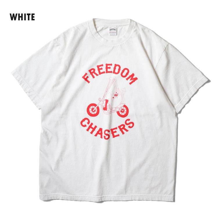 HOUSTON  / ヒューストン 22438 PIGMENT PRINT TEE(DEVIL) / ピグメントプリント半袖Tシャツ -全3色- 
