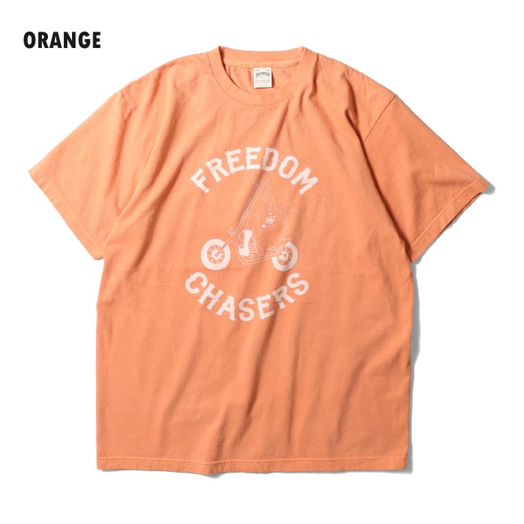 HOUSTON  / ヒューストン 22438 PIGMENT PRINT TEE(DEVIL) / ピグメントプリント半袖Tシャツ -全3色- 