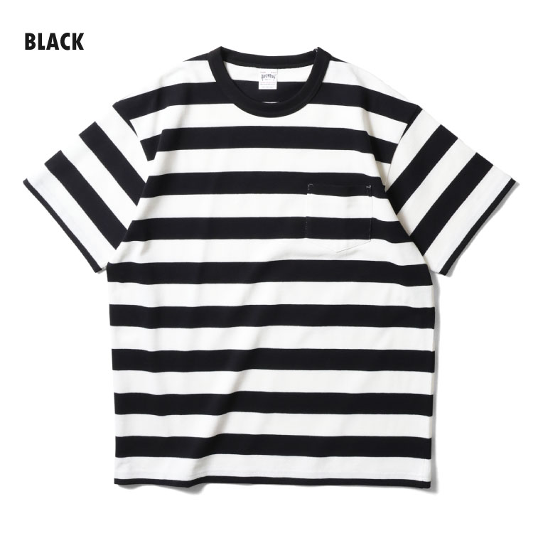 HOUSTON  / ヒューストン 22393 H/W BORDER TEE / ヘビーウェイトボーダー半袖Tシャツ -全4色- 