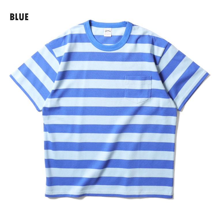 HOUSTON  / ヒューストン 22393 H/W BORDER TEE / ヘビーウェイトボーダー半袖Tシャツ -全4色- 