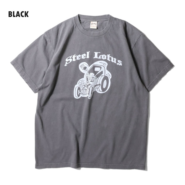 HOUSTON  / ヒューストン 22439 PIGMENT PRINT TEE(CLASSIC CAR) / ピグメントプリント半袖Tシャツ -全3色- 